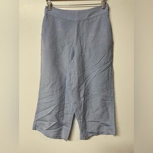 LOFT Sky Blue Linen Blend Trousers size 2
